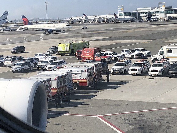 About 10 people who were aboard an international flight that landed Wednesday at New York's John F. Kennedy Airport are …
