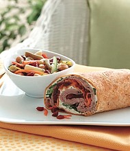 Beef, Beet and Horseradish Wraps