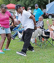 Hundreds of old-timers and others gathered at Ethel Bailey Furman Park for the 35th Annual Church Hill Reunion. The event, held last Saturday, featured family activities, food and music. (Sandra Sellars/Richmond Free Press)