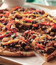 Southwestern Bean Mexican Pizza
