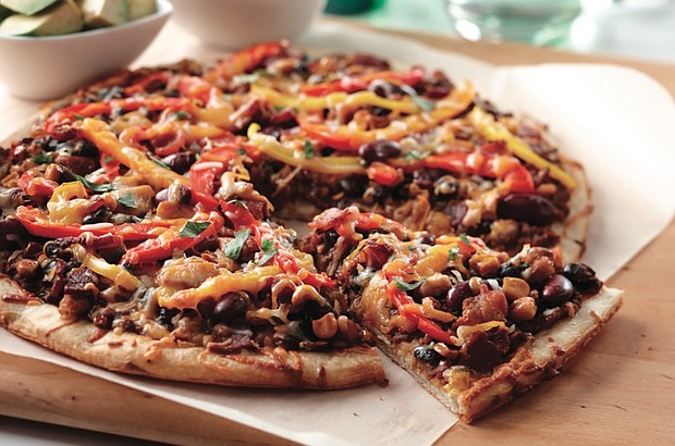 Southwestern Bean Mexican Pizza