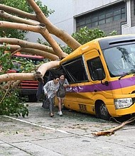 Millions evacuated in southern China as Typhoon Mangkhut continues to rage