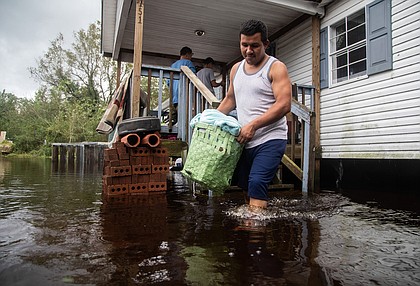 Chavez Gallegos moves out of his flooded home