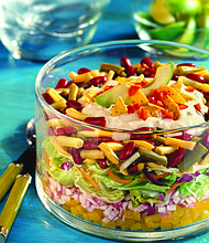 Tex-Mex Layered Bean Salad