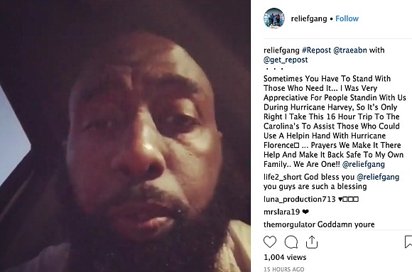 Trae tha Truth and the Relief Gang are on the road headed to the Carolinas to give assistance to the …