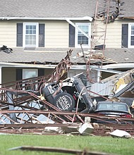 A 60-year-old man was killed in the Old Dominion Floor Co. building near Hull Street Road and Speeks Drive when the building collapsed during the tornado.