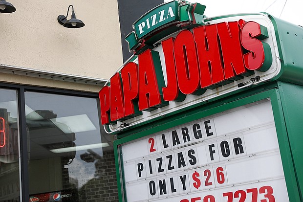 Papa John's is considering a sleek, boxy new logo that turns Papa John's into Papa Johns.
