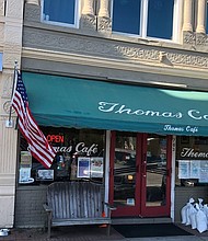Thomas Cafe will close Tuesday in anticipation of the flood, an employee says./Courtesy Olivia Goins