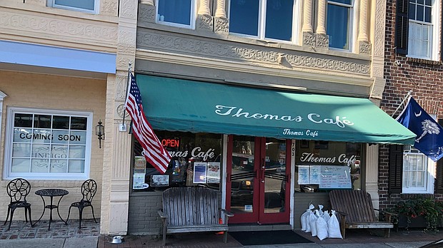 Thomas Cafe will close Tuesday in anticipation of the flood, an employee says./Courtesy Olivia Goins