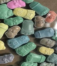 The Hapeville Police Department announced a major bust involving marijuana, cocaine and several pills that looked like the heads of popular cartoon characters./WGCL
