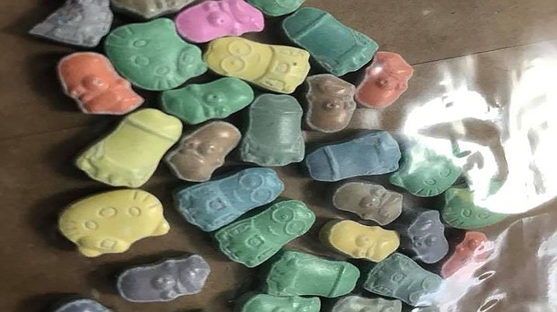 The Hapeville Police Department announced a major bust involving marijuana, cocaine and several pills that looked like the heads of popular cartoon characters./WGCL