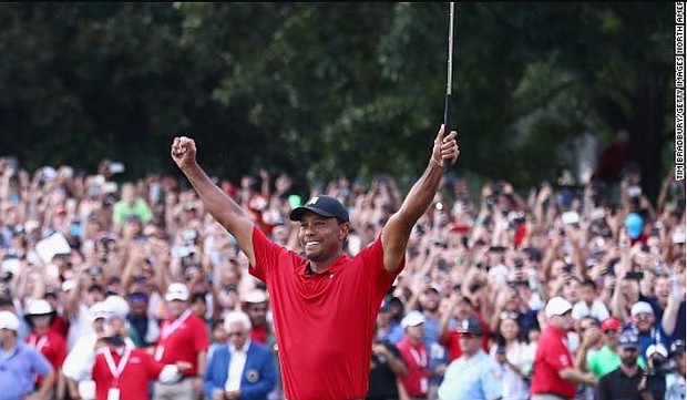 Tiger Woods is back on top