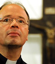 Bishop Stephan Ackermann made the apology on behalf of the German Catholic Church./AP
