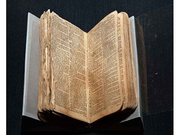 Mark Person, whose family donated Nat Turner’s Bible to the National Museum of African American History and Culture in Washington, ...