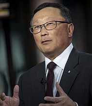BlackBerry's transformation from struggling smartphone company into a burgeoning leader in cybersecurity software and connected cars is on track.