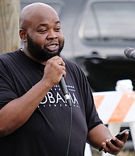 STAY RVA Fest: Hundreds of people enjoy food, music and festivities at the first STAY RVA Fest, a block party held last Saturday in South Side to celebrate Richmond students, teachers and good things about Richmond Public Schools. Among the local officials and celebrities attending the festival was Rodney A. Robinson, social studies department head at Virgie Binford Education Center and Richmond’s 2018 Teacher of the Year, who offered a few remarks. (Sandra Sellars/Richmond Free Press)