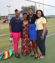 Rebecca Williams and family from left:
Betty Taylor, Rebecca’s mother
Angela Williams, Rebecca’s grandmother
Rebecca Williams
Rosalind Riley, Rebecca’s sister
