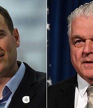 Blood is not thicker than politics. That's the message from seven members of Nevada Republican gubernatorial nominee Adam Laxalt's family, who blasted his candidacy at a fundraiser for his Democratic opponent, Steve Sisolak.