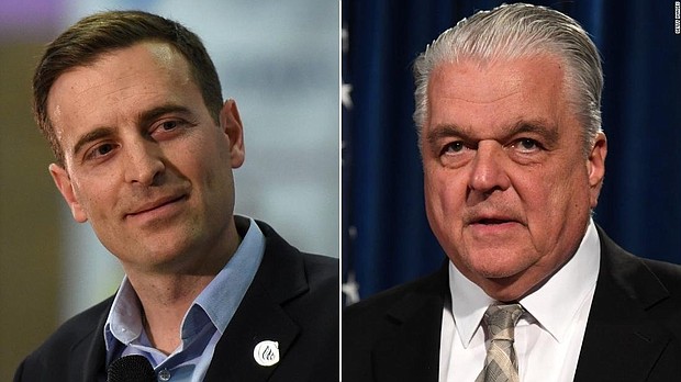 Blood is not thicker than politics. That's the message from seven members of Nevada Republican gubernatorial nominee Adam Laxalt's family, who blasted his candidacy at a fundraiser for his Democratic opponent, Steve Sisolak.