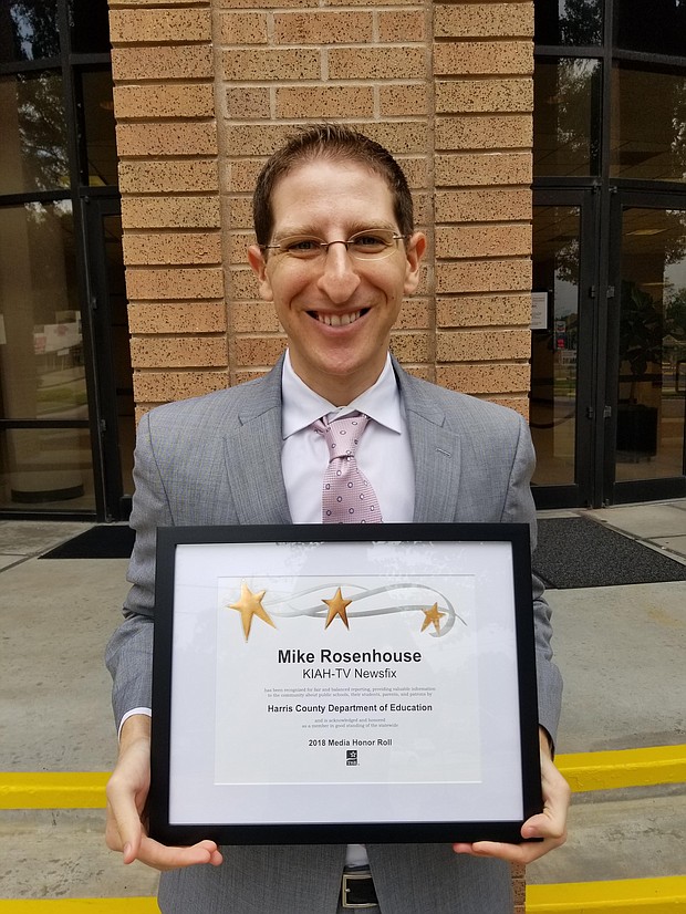 Channel 39 KIAH reporter Mike Rosenhouse 