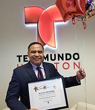 Telemundo 47 KTMD reporter Antonio Hernandez
