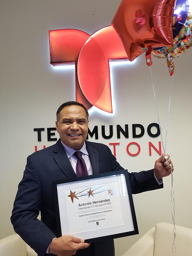 Telemundo 47 KTMD reporter Antonio Hernandez