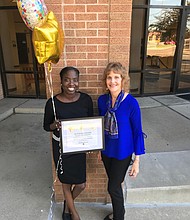 Houston Style Magazine managing editor Jo-Carolyn Goode and Harris County Department of Education
Communications Manager  Carol Vaughn