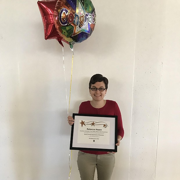  River Oaks Examiner reporter Rebecca Hazen 