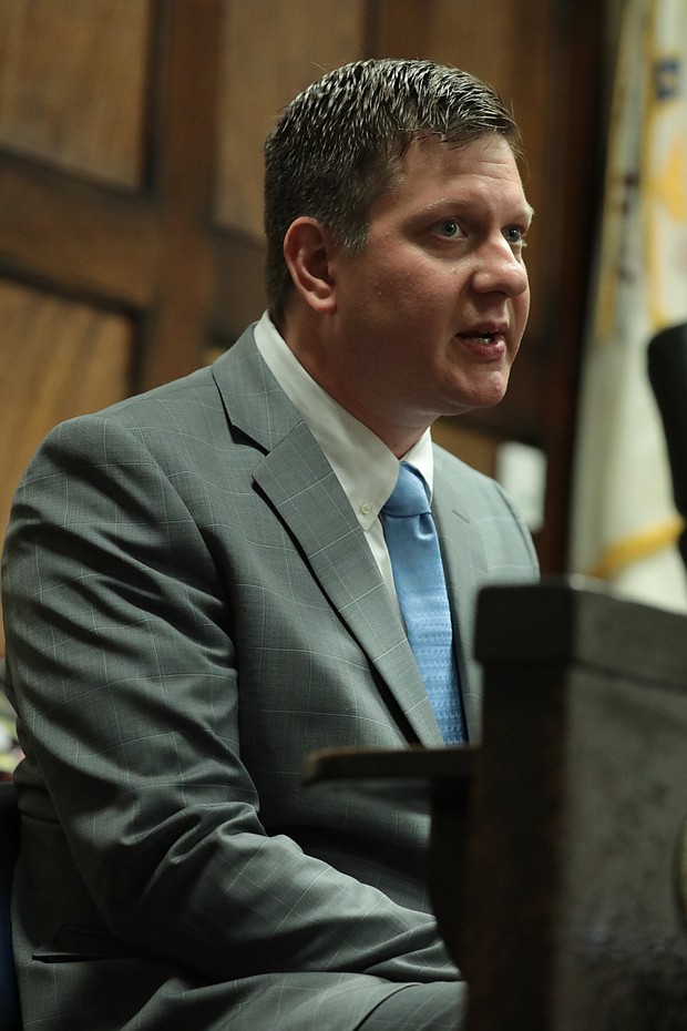 Former Chicago police officer Jason Van Dyke testified in court on Tuesday.