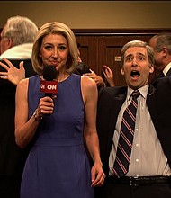 "Saturday Night Live" opened with a locker room party for Brett Kavanaugh's confirmation.