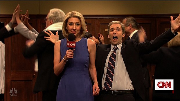 "Saturday Night Live" opened with a locker room party for Brett Kavanaugh's confirmation.