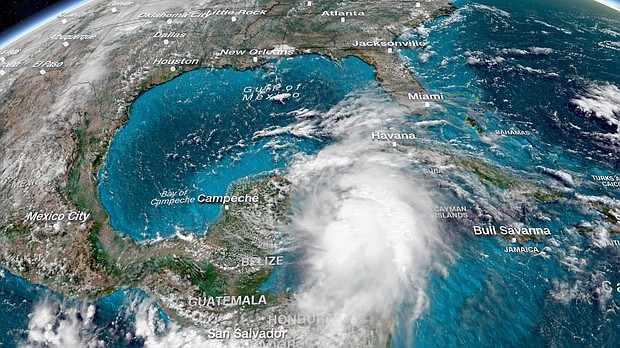 Michael will dump heavy rain on Cuba before heading toward the US.