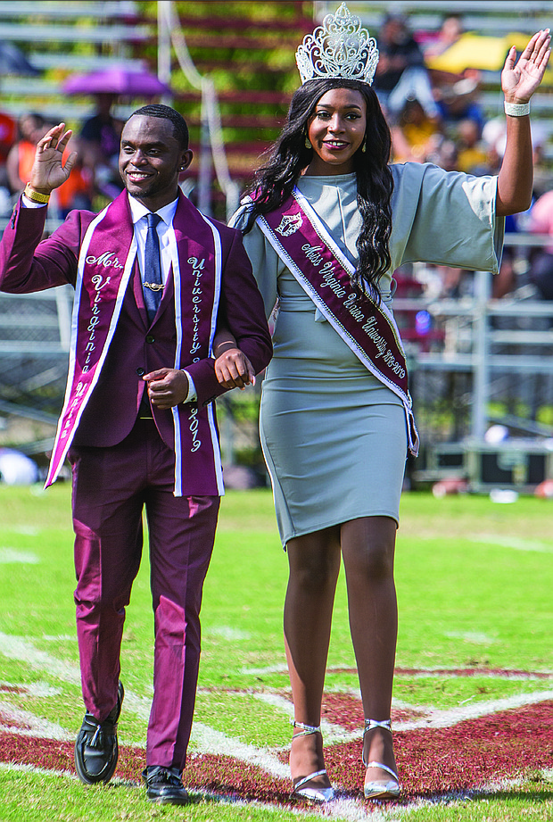 Mr. and Miss VUU, Travon Duncan and Trinity Gaskins