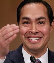   Chip Somodevilla/Getty Images/North America/Getty Images  Former Obama administration official and San Antonio Mayor Julian Castro said he is "likely" to challenge President Donald Trump in 2020.