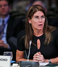 Less than a week after taking over USA Gymnastics, former US Rep. Mary Bono has resigned as interim president./AP