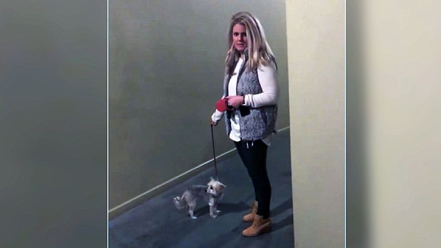 A white woman has been fired after video emerged of her confronting and blocking the entry of a black neighbor at a St. Louis apartment complex.