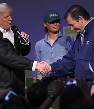 President Donald Trump called on his supporters at a rally Monday night in Houston to turn out for his onetime nemesis, Sen. Ted Cruz -- instead of whipping that same base of support into a frenzy against "Lyin' Ted."