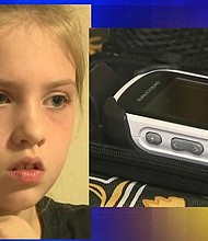A diabetic's dilemma. Is someone else using a little girl's glucose meter without her even knowing? Her mother says "yes" and believes it's happening at her school.