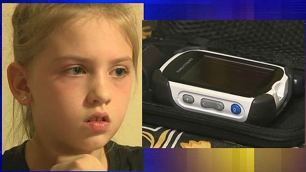 A diabetic's dilemma. Is someone else using a little girl's glucose meter without her even knowing? Her mother says "yes" and believes it's happening at her school.