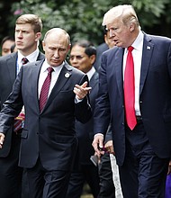 US President Donald Trump and Russia's President Vladimir Putin