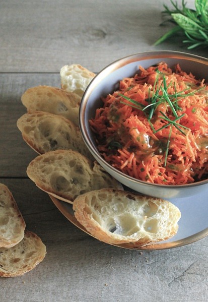 Carrots and Fresh Herbs with Champagne-Dijon Vinaigrette