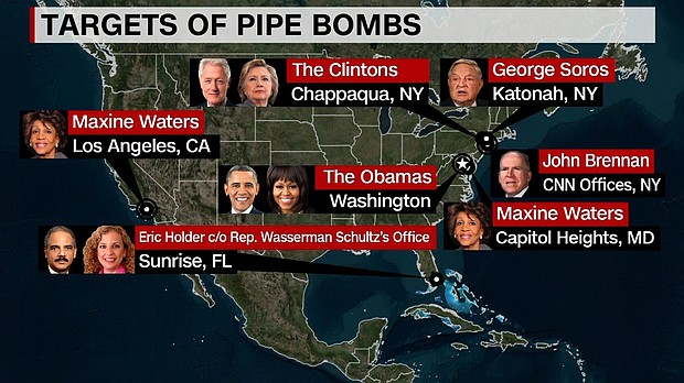 The bombs mailed to former President Barack Obama, Hillary Clinton, CNN and others this week were likely meant to be found and create panic, experts say.