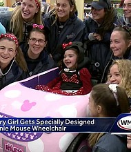  Riley Marquis, 5, is in a wheelchair, and her family sometimes has trouble putting a costume together for her.Thanks for an Oregon-based nonprofit organization, she and her chair will have the costume of her dreams this year.