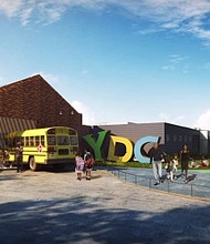 A rendering of the new Youth Development Center in the Greater Fifth Ward.