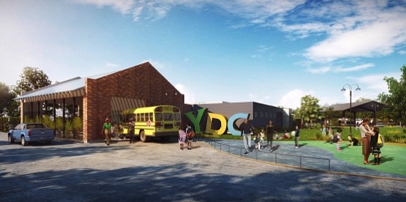A rendering of the new Youth Development Center in the Greater Fifth Ward. 