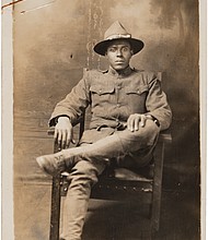 Thomas Harrison Gee of Lunenburg County served with the 510th Engineer Service Battalion, one of two African-American units from Virginia. He worked primarily on construction projects, such as building roads, tunnels and septic tanks for base hospitals. After the war, he farmed in Lunenburg County.