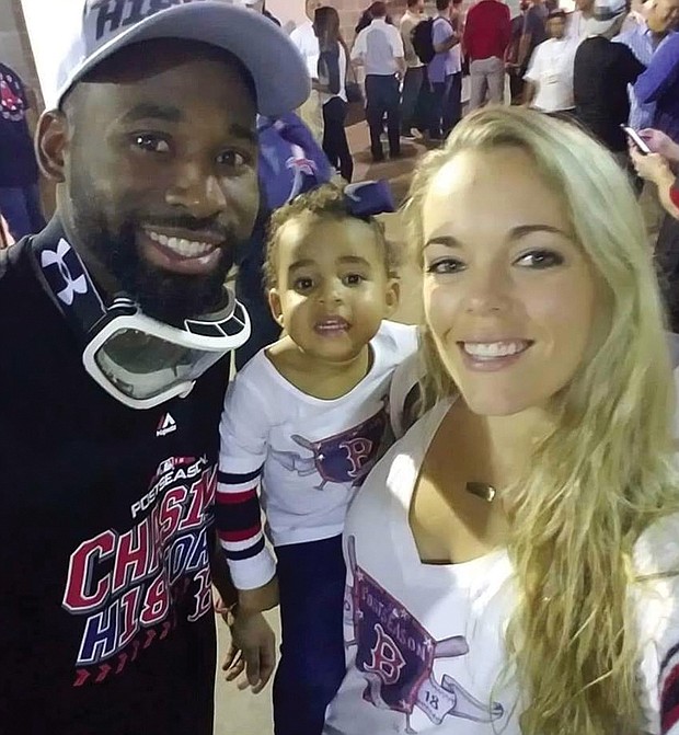 Jackie Bradley and family