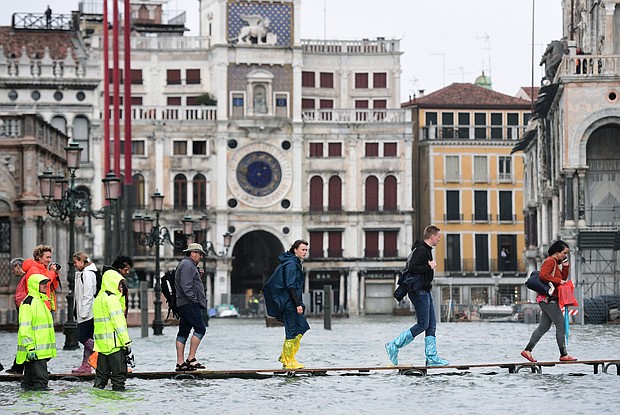 The city of Venice, famous for its canals and gondolas, is seeing some of the worst flooding in at least 10 years.