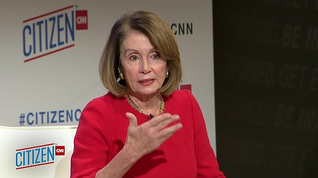 House Minority Leader Nancy Pelosi is billing herself as a "transitional" speaker who would bridge the current generation to the next, hoping to alleviate lingering concerns among some Democrats uncertain about electing her to the powerful position.