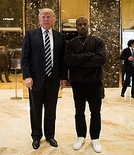 Kanye West and  Donald Trump